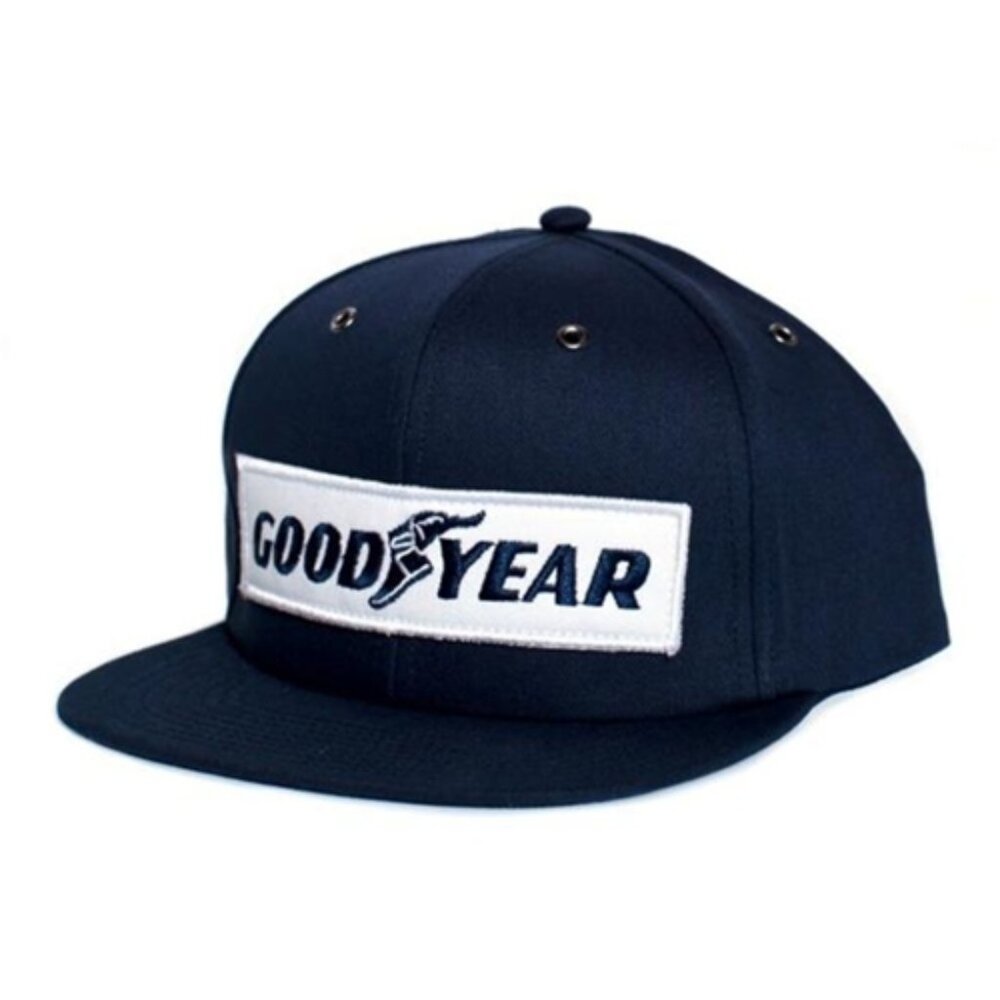 Retro Quality Racing Goodyear Vintage Hat Car Embroidered Flat Navy Cap Tires